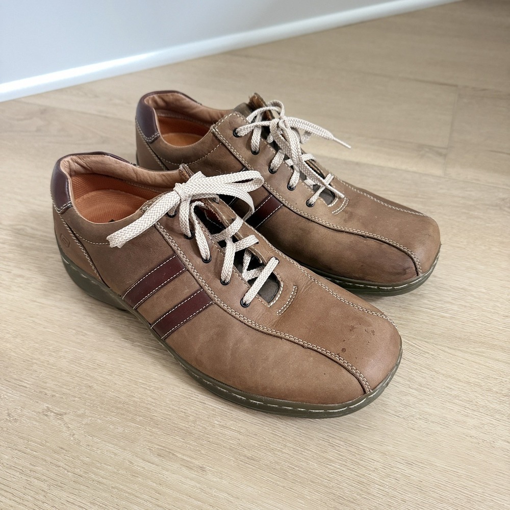 Skechers Mens Retro Y2K 4400 Brown Leather Casual Lace Up Oxford Shoes Size 12